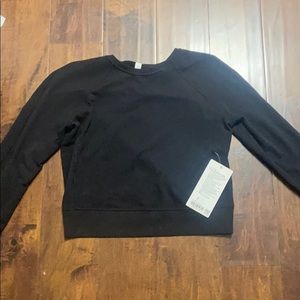Lulu lemon black crop sweater